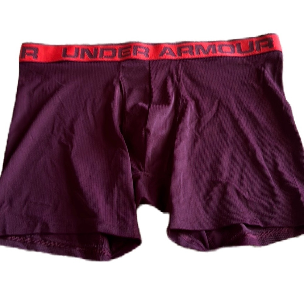 Under Armour Mens Tech Mesh Boxerjocks Dark Maroon XL
